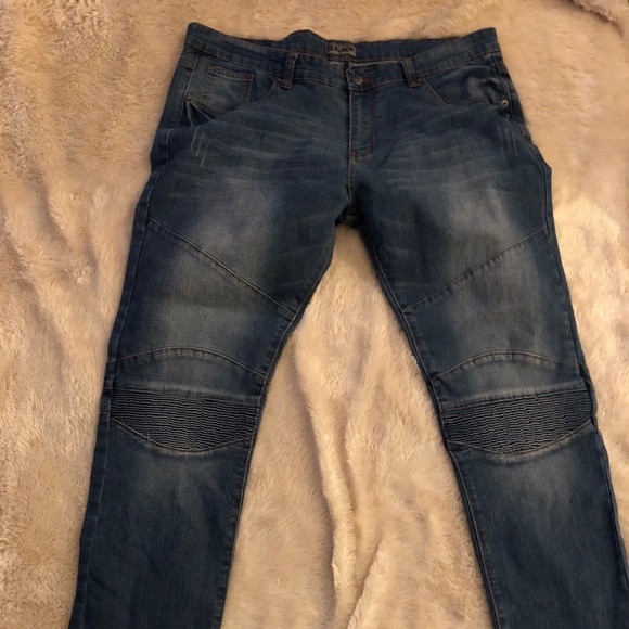 black skinny flex jeans